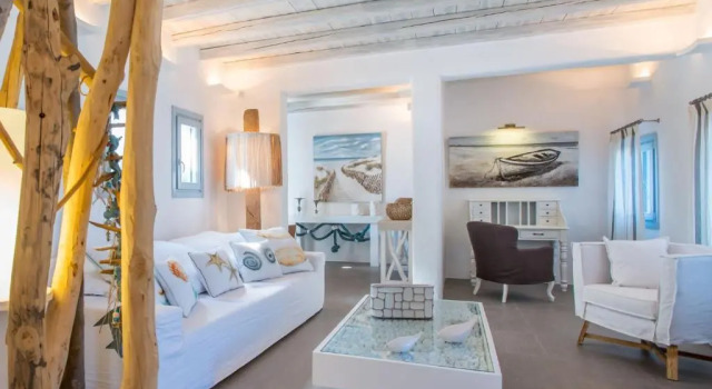 Вилла Luxury Paros Villas De Luxe Villa 4 Bedrooms Sea View & Sea Access