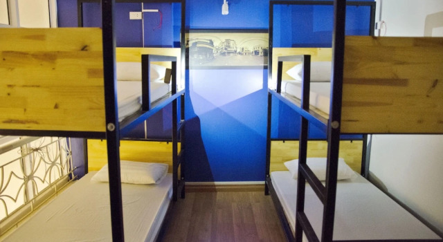 Кровать в общем номере GA Hostel
