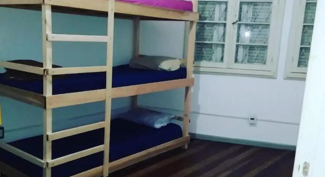 Кровать в общем номере Pousada&Hostel Bahia