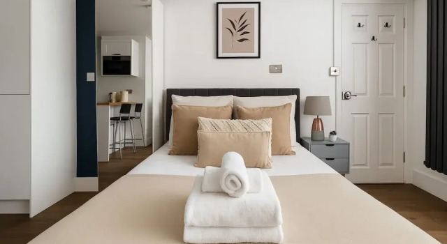 Студия Modern Studio Flat in Hammersmith