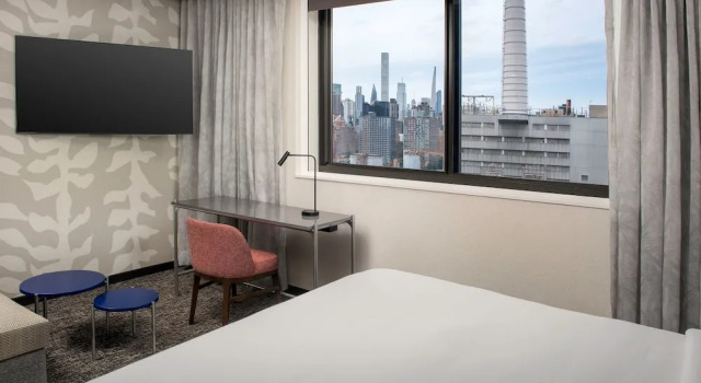 Двухместная студия с видом на город Residence Inn by Marriott New York Queens