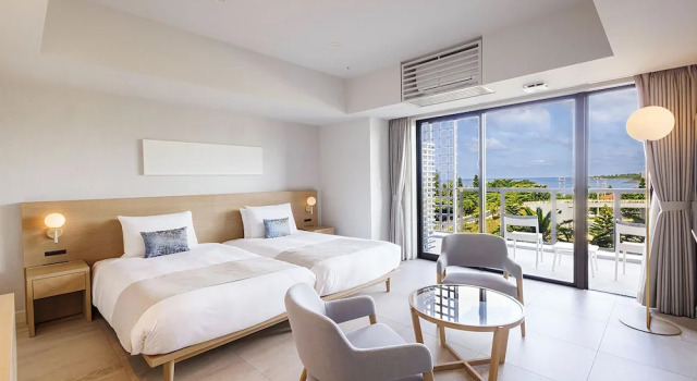 Двухместный номер Deluxe с красивым видом из окна Hotel Shigira Mirage Beach Front