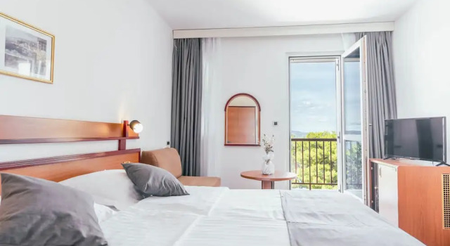 Двухместный номер Superior с балконом и с видом на море Hotel Horizont