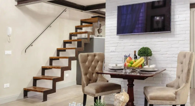Paolo Guinigi Elegant Apartment Suite Masterful Interior Inside the Walls of Lucca