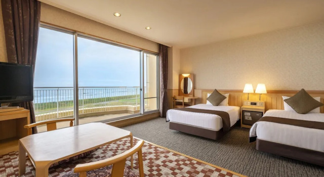 Номер Superior с видом на воду KAMENOI HOTEL Kujukuri