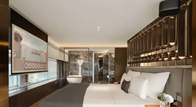 Семейный люкс Дуплекс с 2 комнатами с видом на город SEYA Serviced Apart-ment