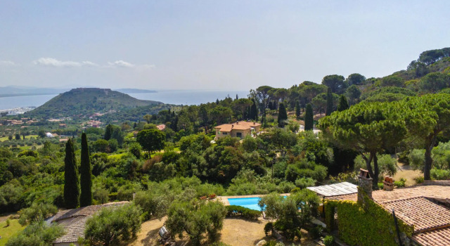 Porto Ercole Villa Della Fonte Large Pool Fabulous Sea Views