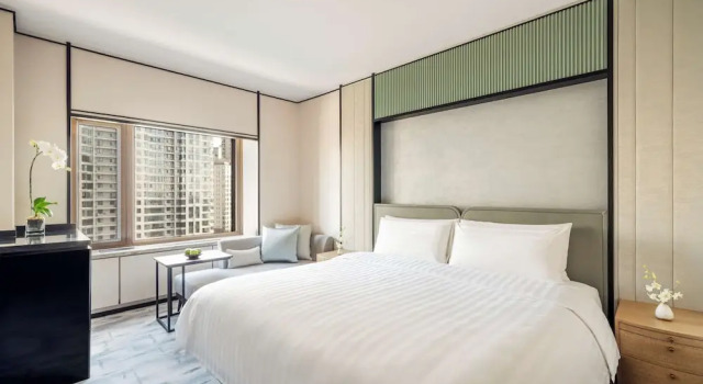 Двухместный номер семейный Deluxe с видом на город Shangri-La Harbin