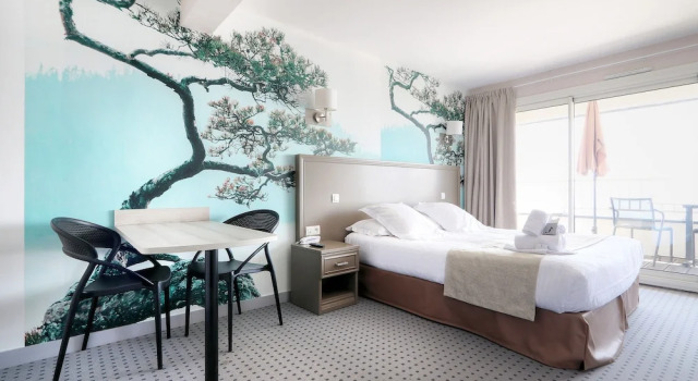 Двухместная студия с видом на море Hôtel La Petite Sirène Quiberon