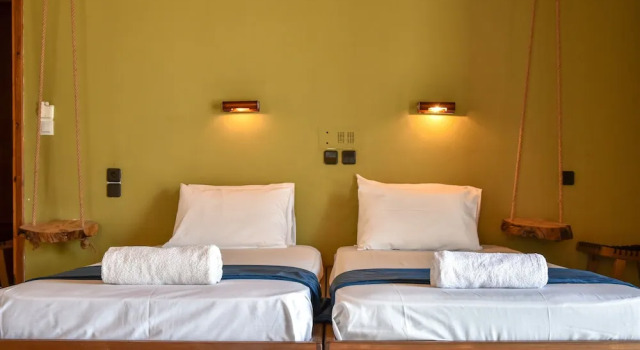 Люкс с балконом и с видом на море Iraklis Studios & Apartments
