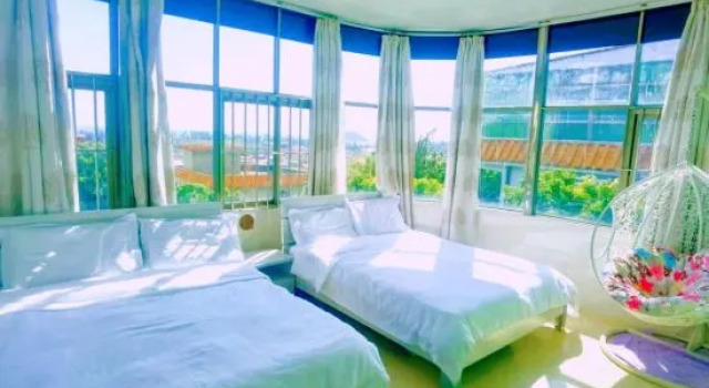 Люкс с видом на море Penglai Hostel