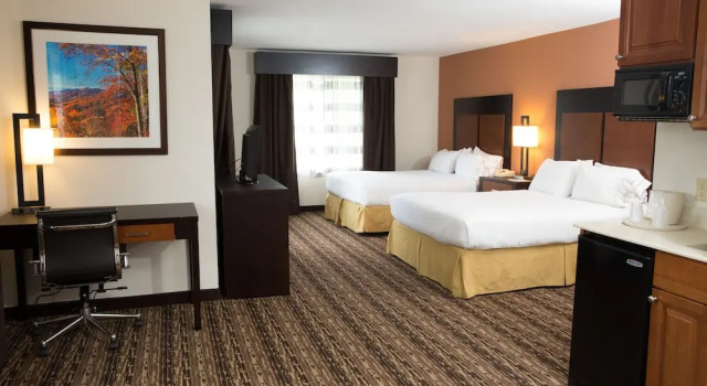 Четырёхместный люкс с видом на горы Holiday Inn Express Hotel & Suites Cherokee-Casino by IHG