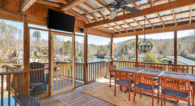 Коттедж Lakefront 4BR w Screened Porch