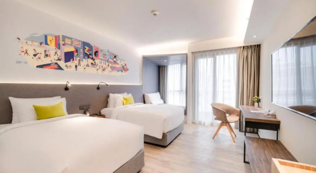 Двухместный номер Deluxe с видом на город Triple Y Hotel