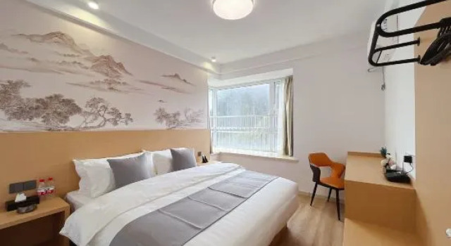 Люкс Executive с 2 комнатами с балконом и с видом на горы Fubujia Homestay (Huangshan Scenic Area Branch)