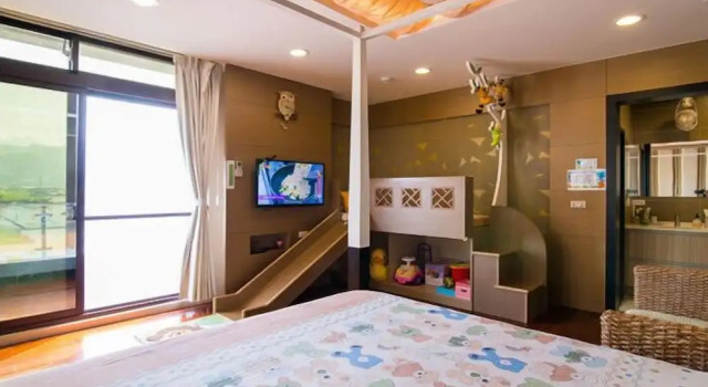 Camera tripla familiare Standard 1 camera da letto 宜人生活溜滑梯親子民宿 Easylife B&B