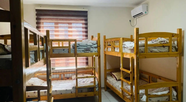 Bett im Wohnheim Sakhohostel