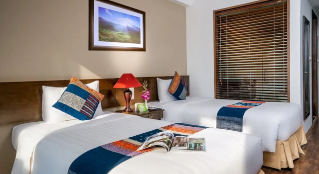 Номер Deluxe с видом на горы Amazing Hotel Sapa