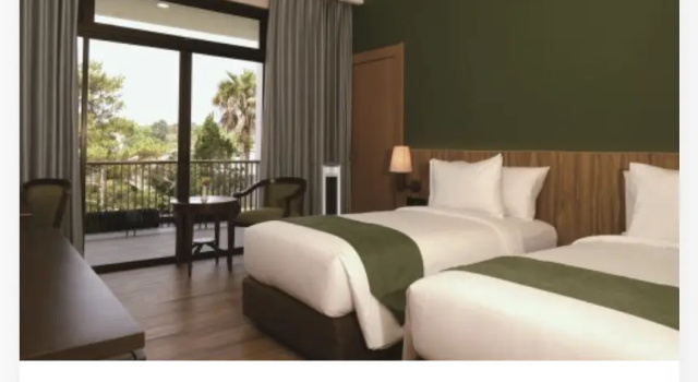 Deluxe Twin room with balcony Horison Resort Tulip Puncak