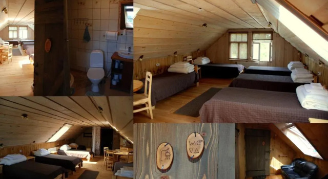 Кровать в общем номере Avinurme Hostel