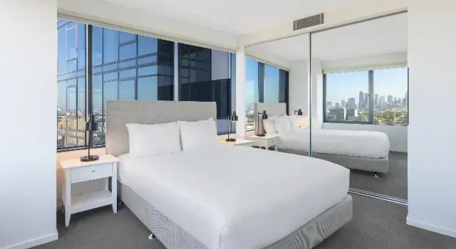 Апартаменты с 2 комнатами с видом на город Oaks Melbourne Flemington Suites