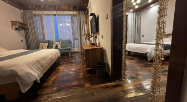 Люкс с красивым видом из окна Chuyan·Vacances au spa Yunhai Viewing Wentang Holiday Meisu (Anji Jiangnan Tianchi Branch)