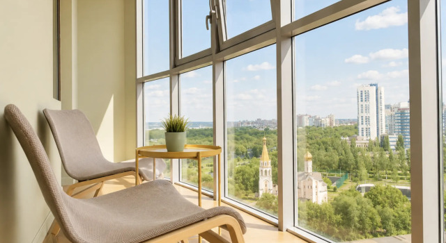 Апартаменты c 1 комнатой с балконом Aparts Pro (Апартс Про) на улице Ново-Садовая 201Б