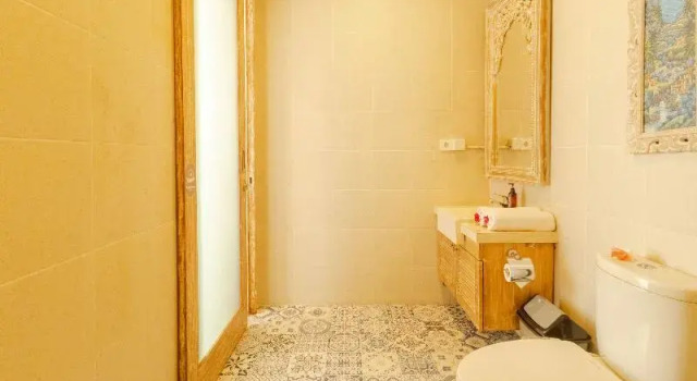 2 makuuhuonetta Villa parvekkeella Rustic Pandawa Villa