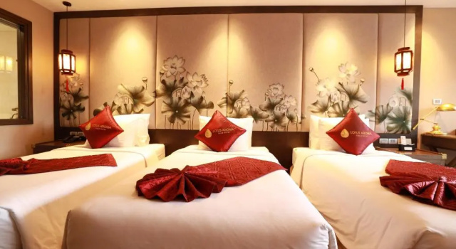 Трёхместный номер Standard с балконом Lotus Aroma Sapa Hotel