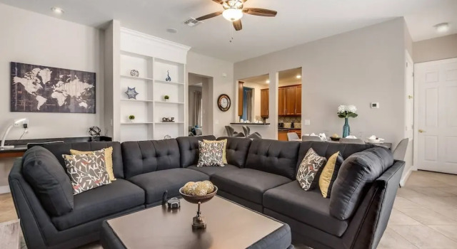 Stylish NEW Renovation in Reunion Resort - Large Patio and Pool Deck 3bd/3.5ba #3ru456, Prenota Resort Reunion Florida