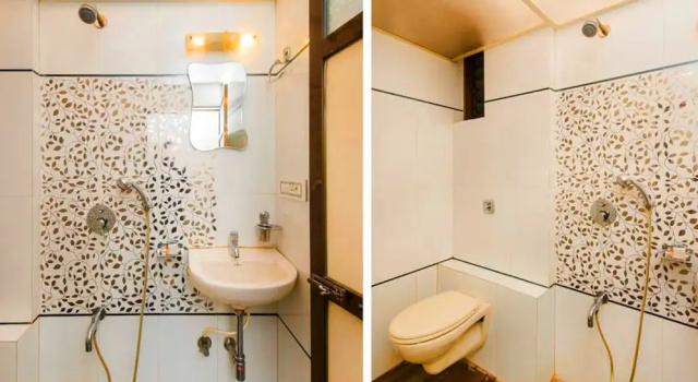 Кровать в общем номере с видом на город Hotel New Elite Inn - Near MIDC Turbhe Navi Mumbai