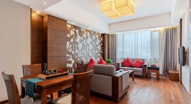 Люкс с красивым видом из окна Wuxi Shanse Hotel
