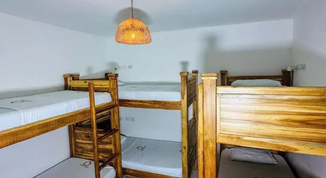 Кровать в общем номере Hostal Casa Torres Cartagena Centro Historico