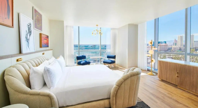 Двухместный номер Resort Chamber для гостей с ограниченными возможностями слуха Virgin Hotels Las Vegas, Curio Collection by Hilton