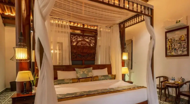 Бунгало с видом на бассейн Maison Du VietNam Resort & Spa