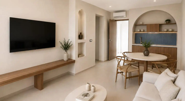 Люкс с видом на бассейн Fata Morgana Studios & Apartments