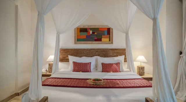 Номер Deluxe с балконом и с видом на сад Puri Gangga Resort Ubud