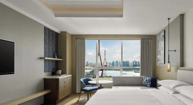 Двухместный номер Executive с видом на реку Shanghai Marriott Hotel Yangpu Riverside
