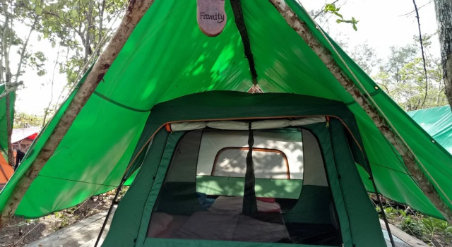 Семейный тент рядом с пляжем Koh Rong Love Resort - Hostel