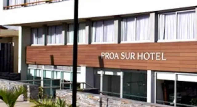Кровать в общем номере UY Proa Sur Hotel