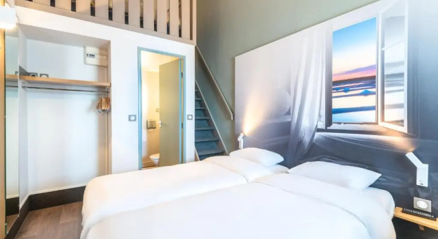 Четырёхместный номер B&B HOTEL Saint-Nazaire Trignac