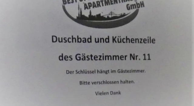 Апартаменты Gästezimmer 11 in Hamburg