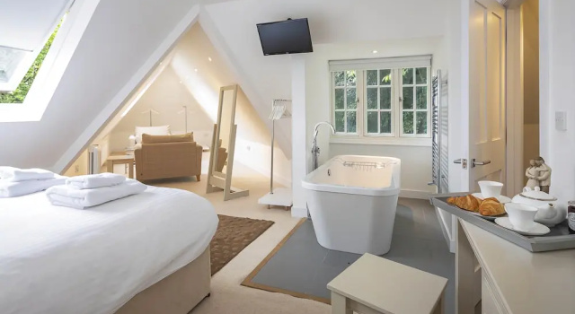 Oversteps House, Boek Hotel Salcombe Devon