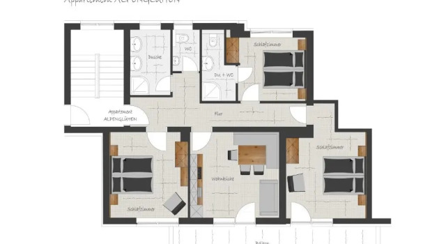 Апартаменты с видом на горы Appartement Ahornblick