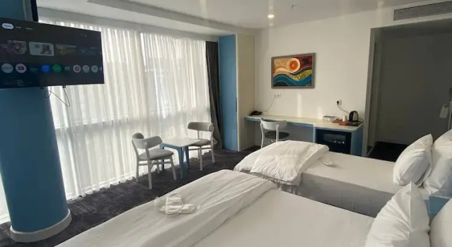 Standardowy trzyosobowy rodzinny pokój z widokiem na miasto No25 Hotels