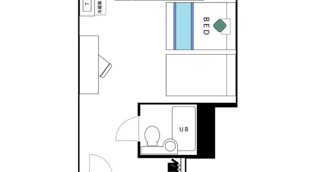 Одноместный номер Standard Hotel AreaOne Sakaiminato Marina