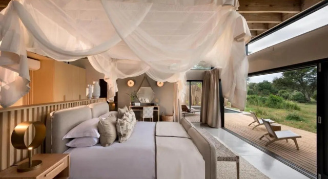 Люкс с видом на реку Lion Sands River Lodge