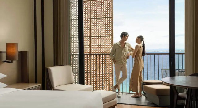 Двухместный номер Standard с балконом и с видом на океан Sheraton Cebu Mactan Resort