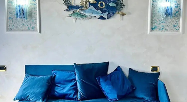 Трёхместный номер Superior с балконом и с видом на море B&B Il Pavone