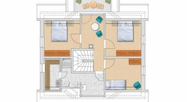 Коттедж с 4 комнатами Haus Klüver